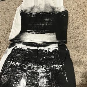 JADED LONDON TWO PIECE SKELETON SET SIZE SMALL (stretchy) worn once in photo